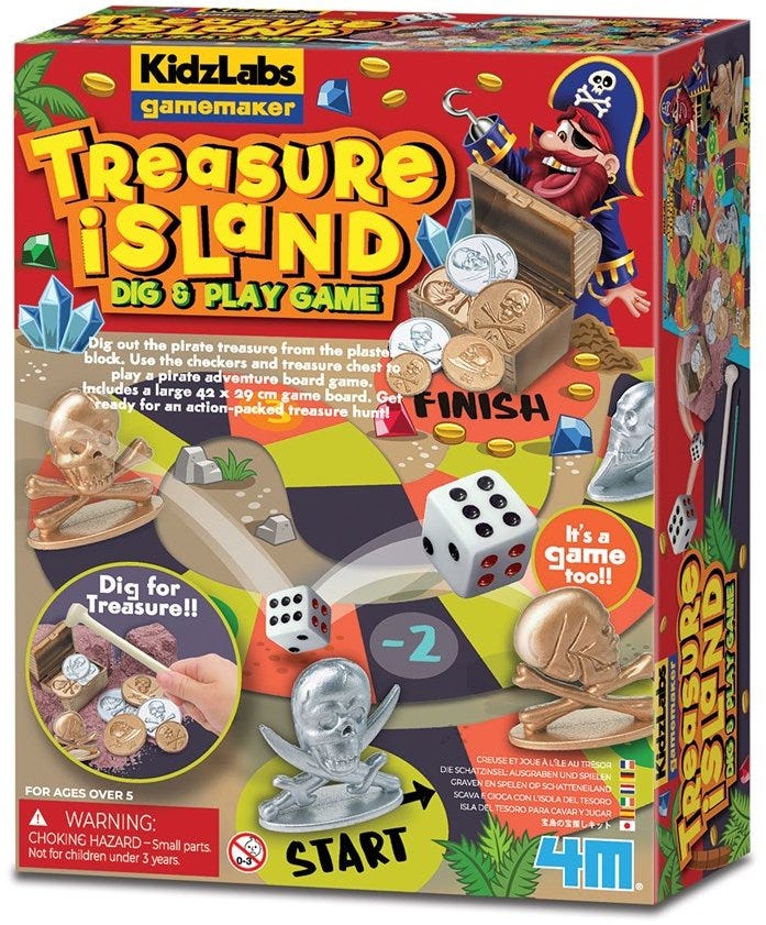 Treasure Island Dig & Play Game
