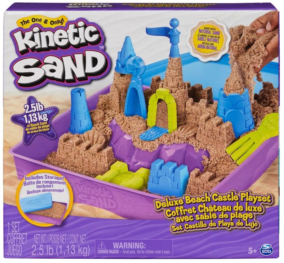 Kinetic Sand Beach Castle Playset DLX