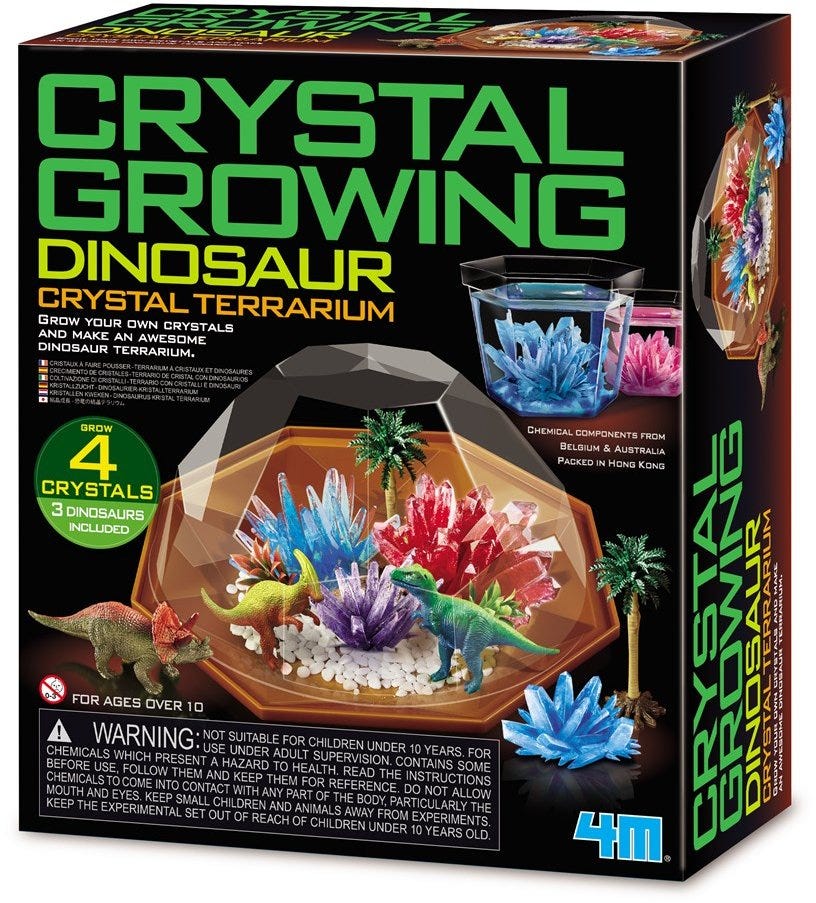 4M Crystal Growing / Dino Crystal Terrarium