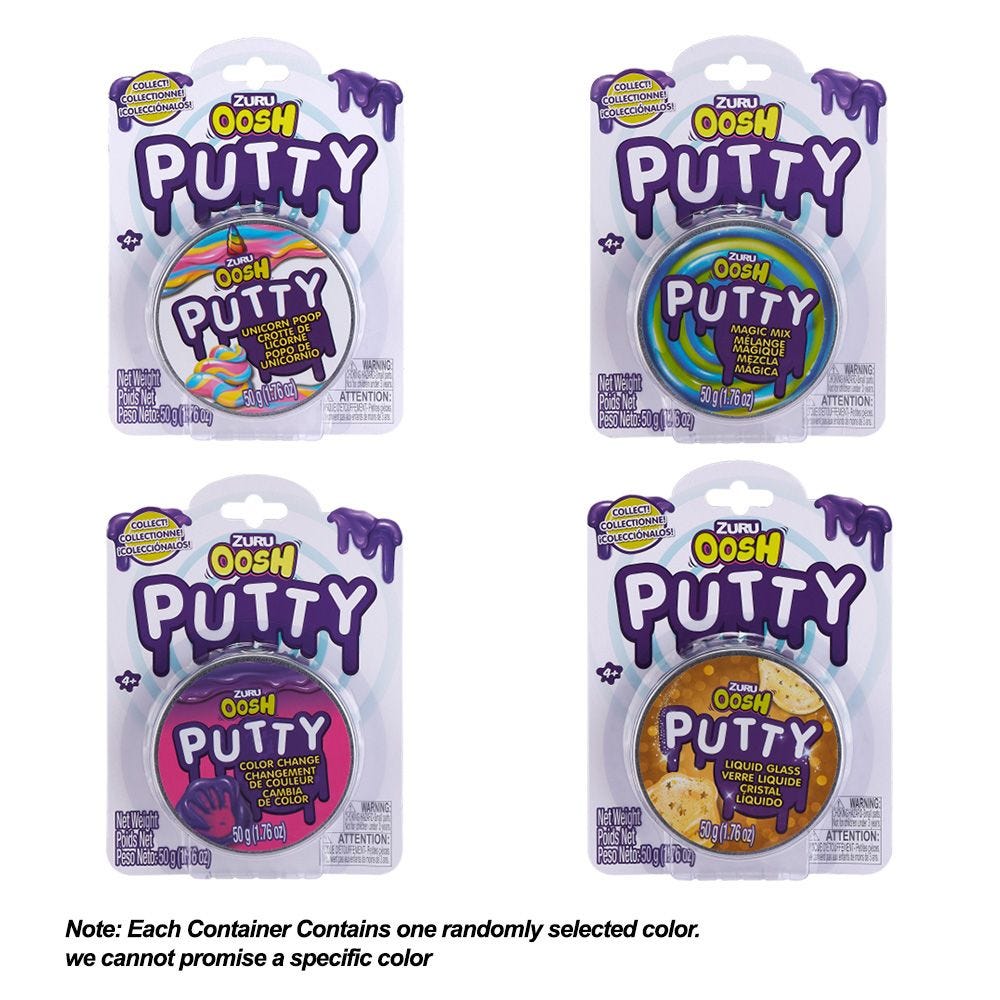 ZURU OOSH-PUTTY-STANDARD SERIES 4 BLISTERCARD 16PCS/PDQ