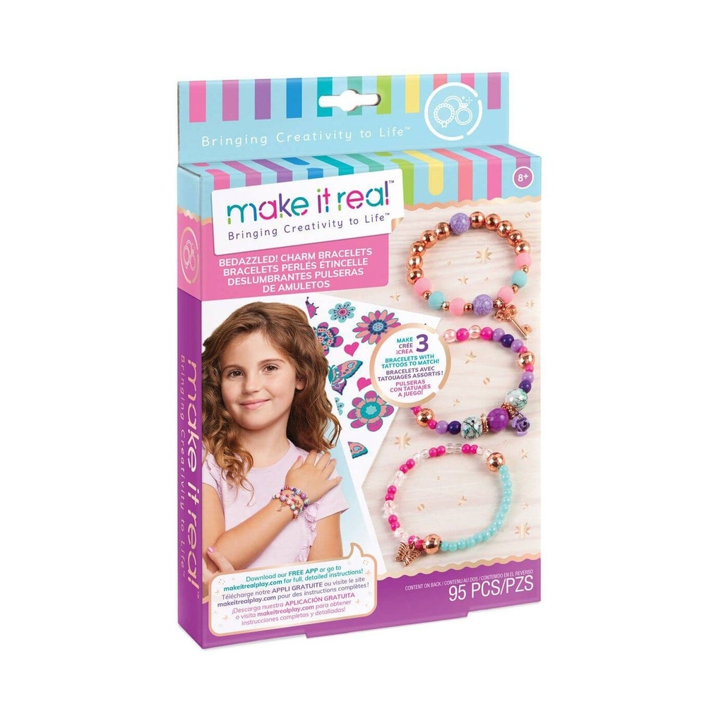 MAKE IT REAL BEDAZZLED! CHARM BRACELETS BLOOMING CREATIVITYÂ