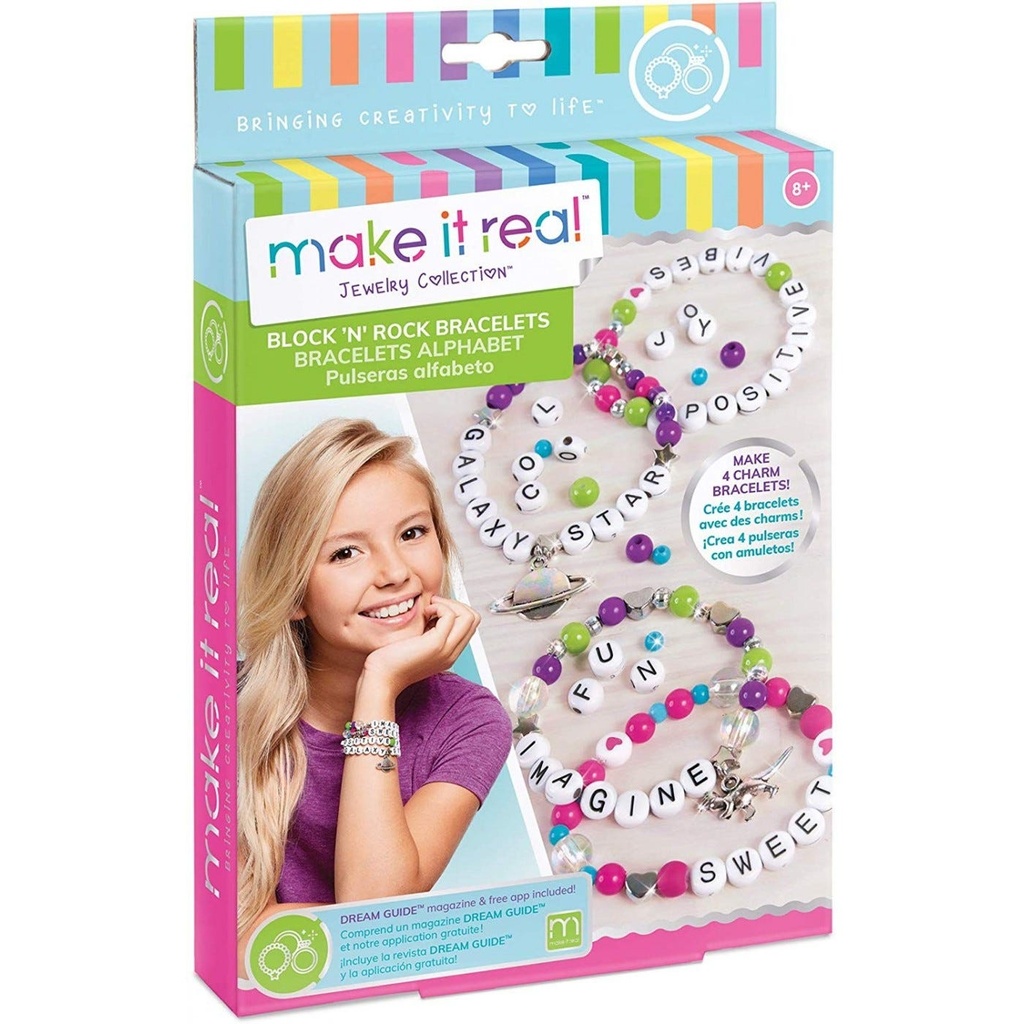 MAKE IT REAL BLOCK & ROCK CHARM BRACELETS