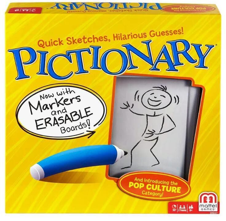 Pictionary Board Game - English