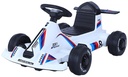Mini Karting Car Remote Control LED Digital display, power display,Motor 390#dual drive,12V 4ah White