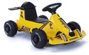 Mini Karting Car Remote Control LED Digital display, power display,Motor 390#dual drive,12V 4ah Yellow