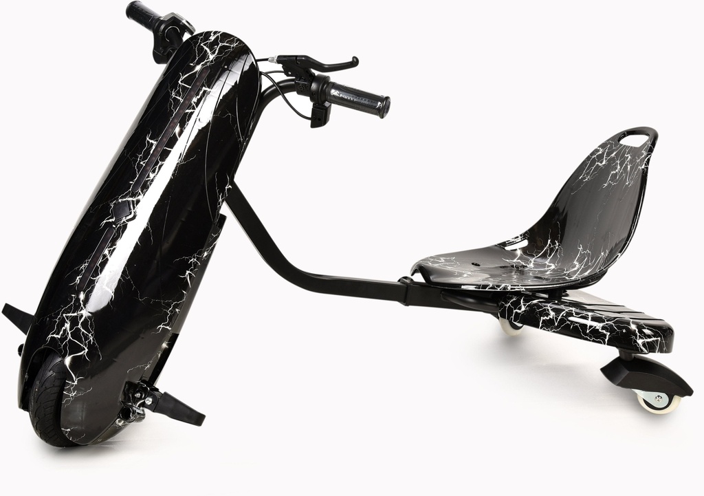Electric Scooter Drift Trike, remote key,3 speed, 11-25km/h,36V- 350W,Tier 8" Black