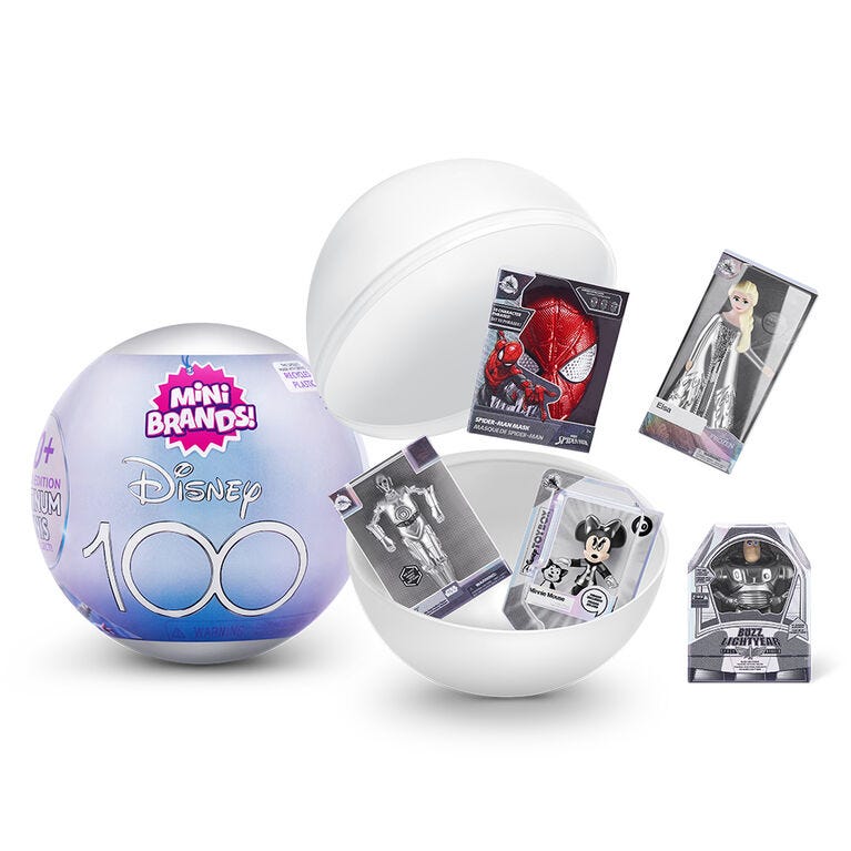 5 SURPRISE-DISNEY MINI BRANDS PLATINUM-SERIES 1,18PCS/GRAVITY PDQ,3 6PCS/CTN