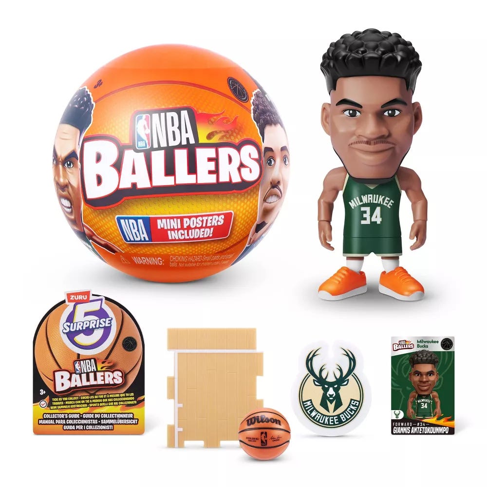 5 Surprise-Nba Ballers-Series 1,22Pcs/Gravity Pdq,44Pcs/Ctn,No Inner,Std Color Assortment 