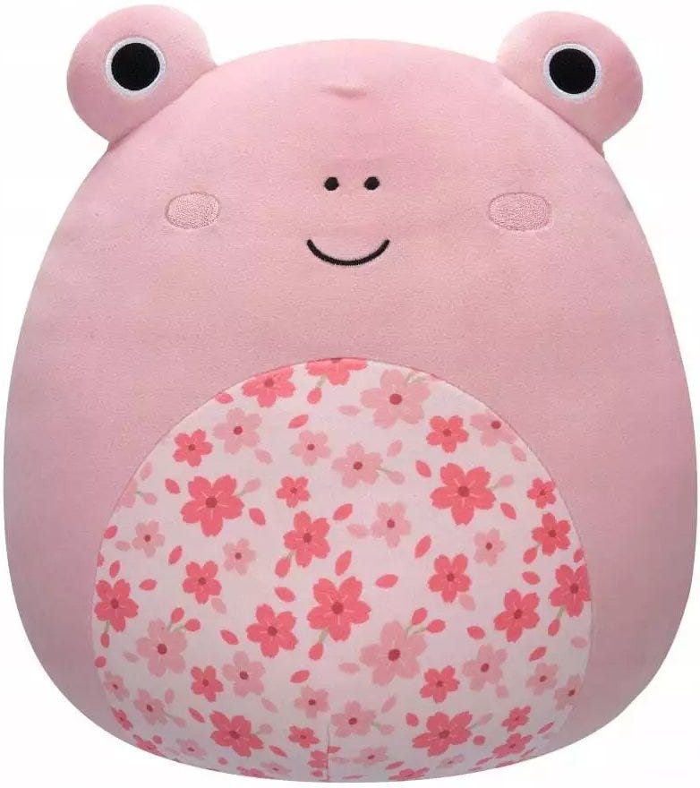 12In Med Plush Kline - Pink Frog W/Sakura Flower Belly