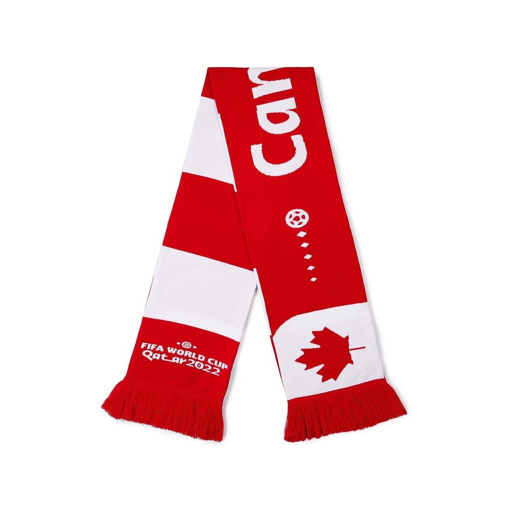 CANADA SCARF KNITTED UNISEX ONE SIZE RED