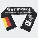 GERMANY SCARF KNITTED UNISEX ONE SIZE BLACK