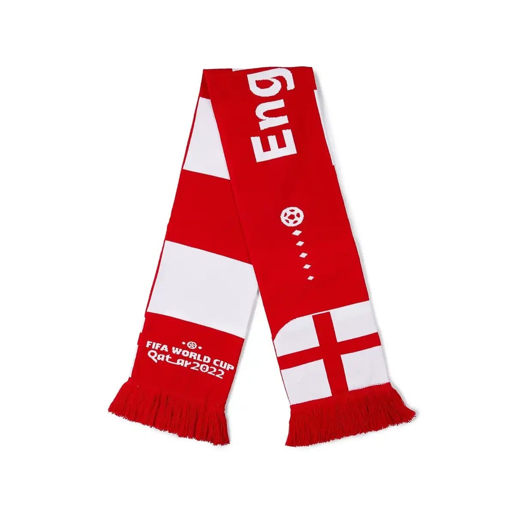 ENGLAND SCARF KNITTED UNISEX ONE SIZE RED