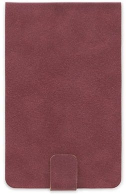 Suedette Notepad - Burgundy