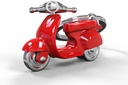 Boys Toys Fashion Scooter Red Paint Keyholder + Shiny Chrome Ring