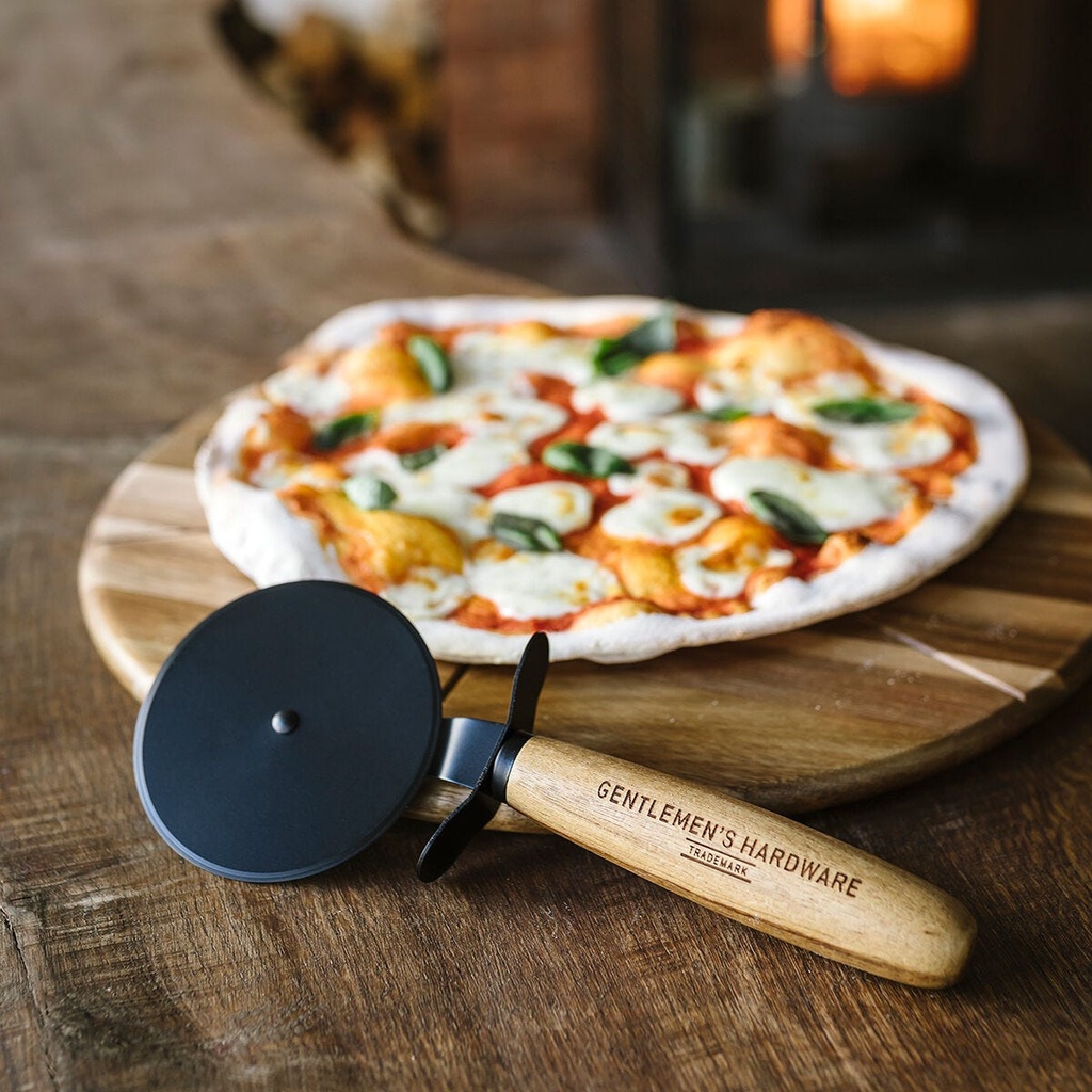 Pizza Cutter & Serving Board 15"