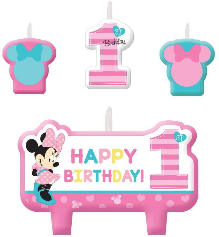 Minnie Fun To Be One Birthday Candle Set