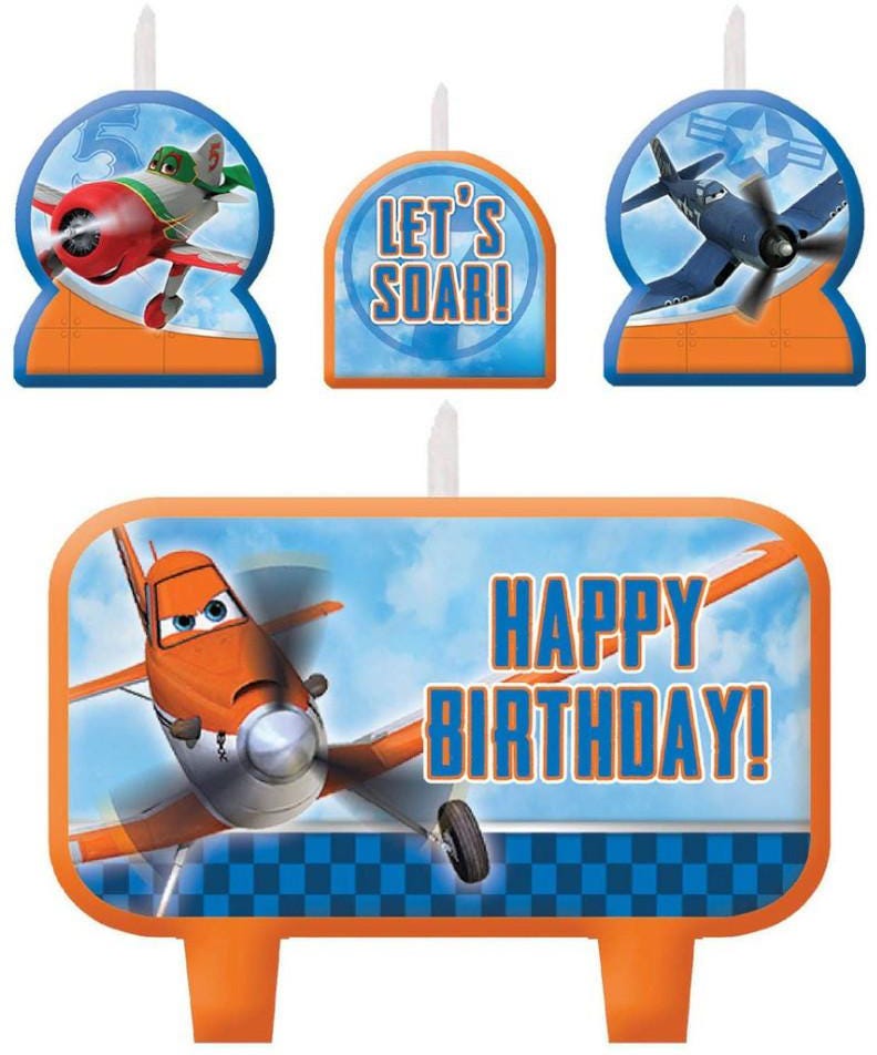 Dusty And Friends Birthday Candle Set 4Pcs