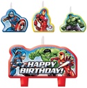 Avengers Epic Birthday Candle Set, 4Pcs