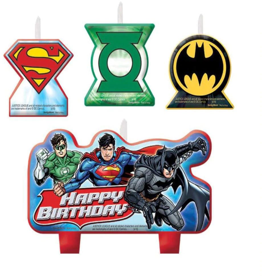 Justice League Birthday Candle Set