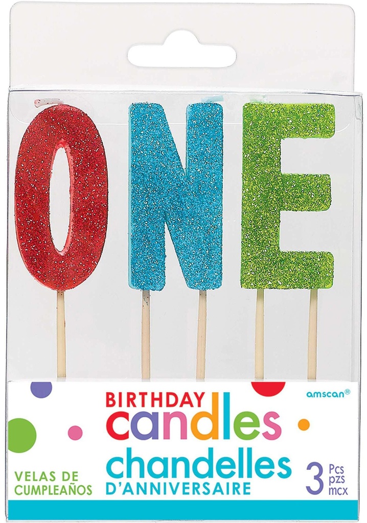 Rainbow 1St Birthday Candle Pick