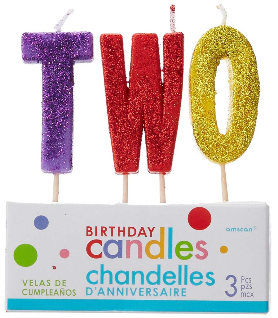 Rainbow 2Nd Birthday Candle Pick
