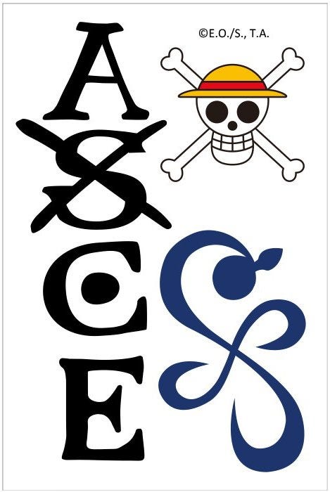 ONE PIECE - Tattoos - 15x10cm - X5