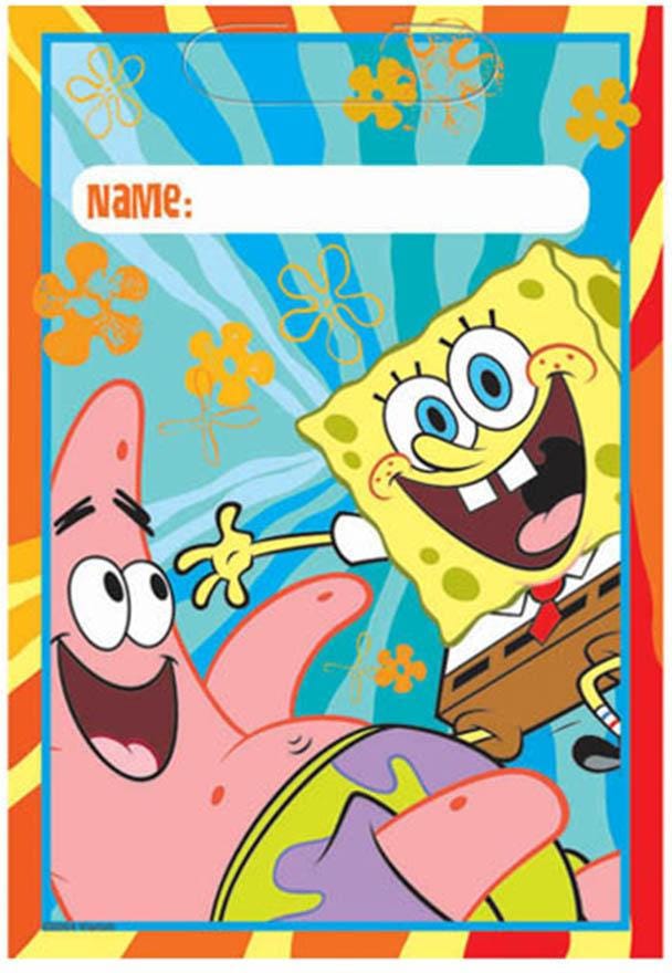 Spongebob Buddies Loot Bags 8Pcs