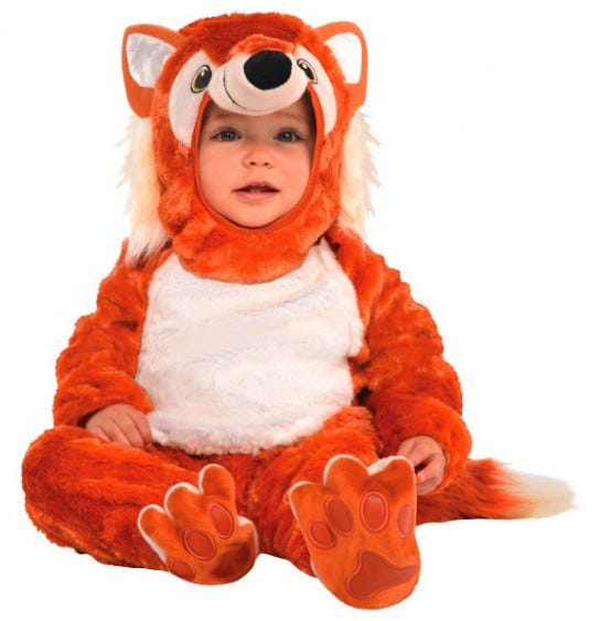 Infant Furry Fox Costume 12-24 Months