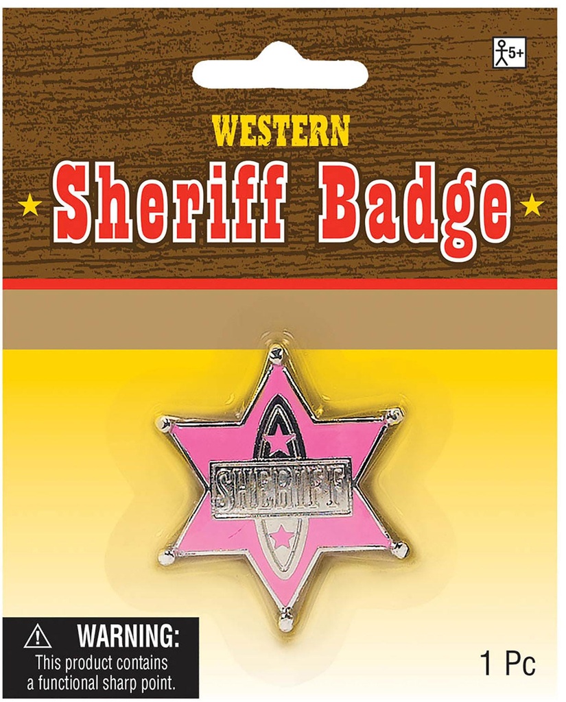 Sheriff Pink Badge