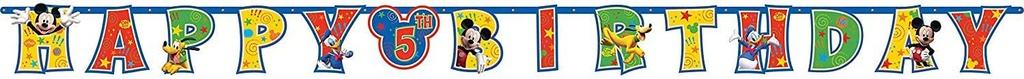 Mickey Mouse Add An Age Letter Banner