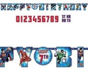 Justice League Add-An-Age Letter Banner