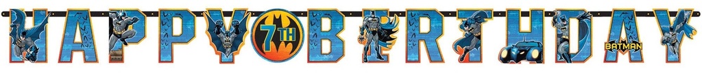 Batman Jumbo Add-An-Age Letter Banner