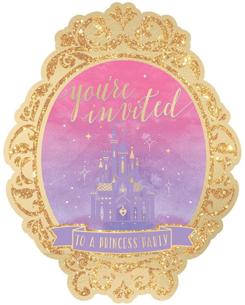 Princess Once Upon On A Time Jumbo Invites