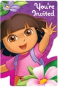 Dora`S Flower Adventure Invitations, 8Pcs