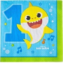 Baby Shark 1St Birthday Lunch Napkin, 16Pcs