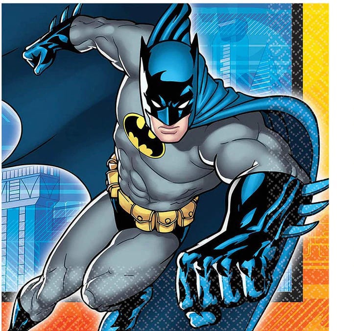 Batman Lunch Tissues 16Pcs
