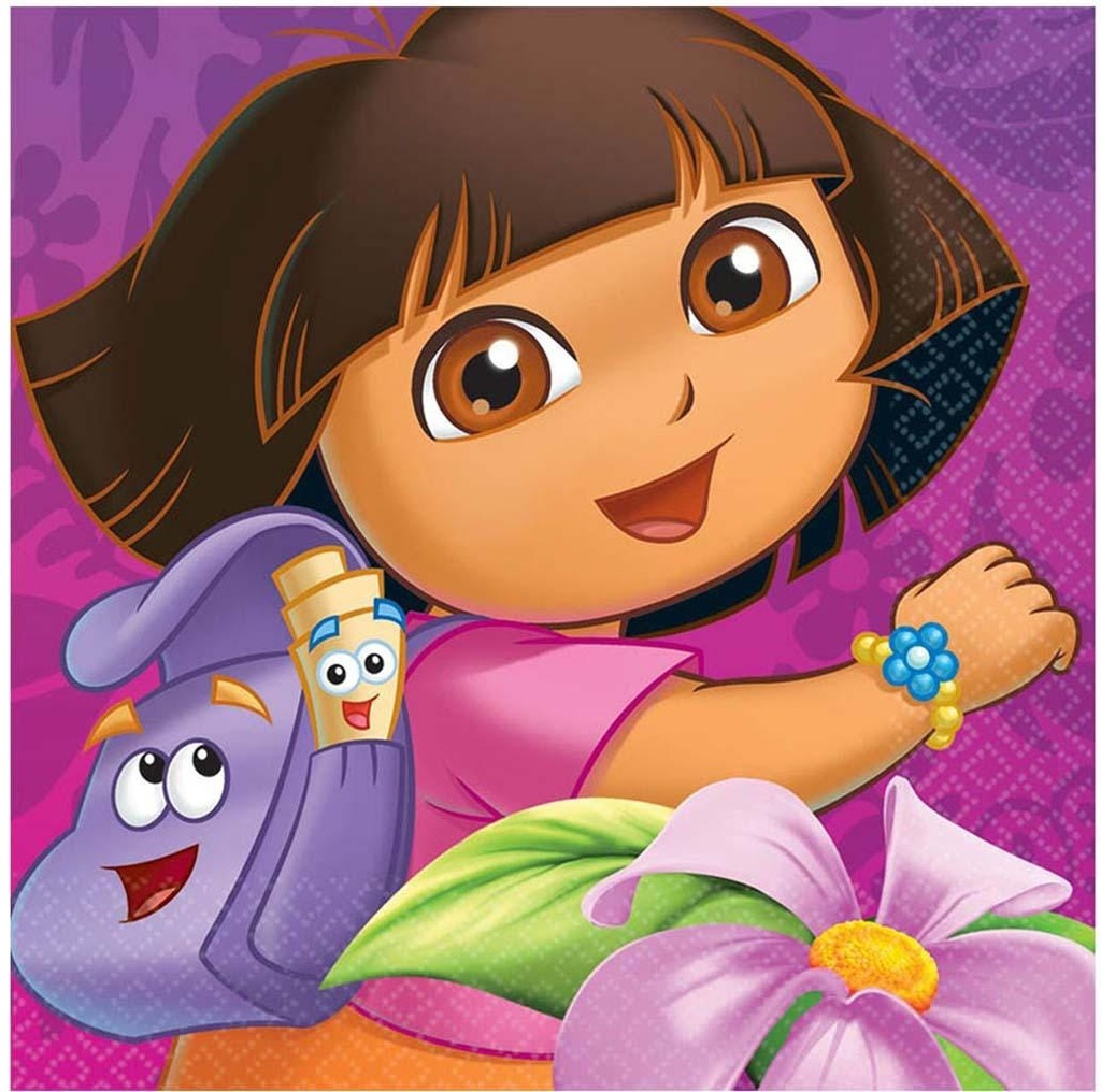 Dora S Flower Adventure Lunch Tissues 16Pcs