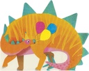 Party Dinosaurs Shaped Napkin 16Pk