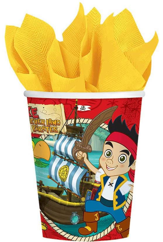 Jake And The Neverland Pirates Cups 9Oz, 8Pcs