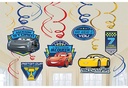 Cars 3 Swirl Decoration Value Pack, 12Pcs