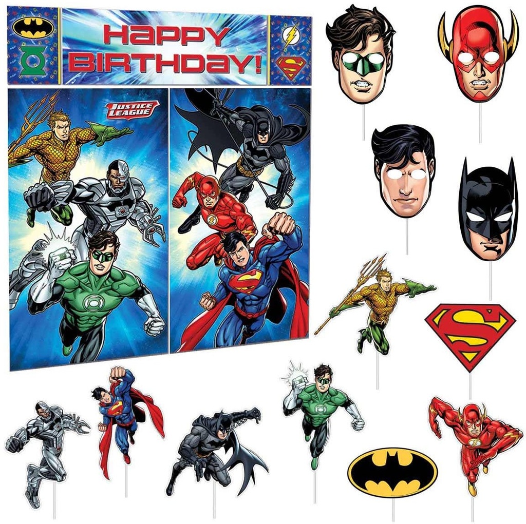 Justice League Scene Setter With Photo Props
