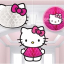Hello Kitty Honeycomb Decoration 3Pcs