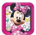 Minnie Mouse Happy Helper Square Paper Plates, 9In, 8Pcs
