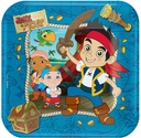 Jake And The Neverland Pirates Square Plates 9In, 8Pcs