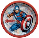 Captain America Paper Plates 7In, 8Pcs
