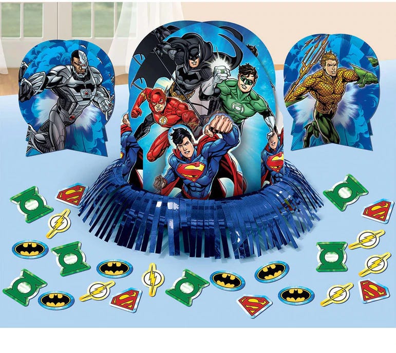 Justice League Table Decorating Kit