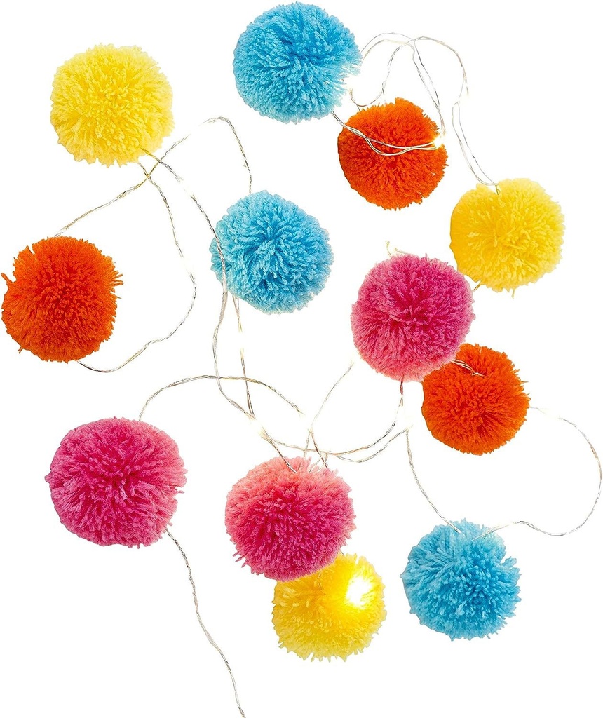 Boho Mix Pom Pom Lights, 2M