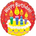 Happy Birthday Candles Jumbo Foil Balloon 28In