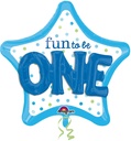 P75 Fun To Be One Baby Boy Multi Balloon