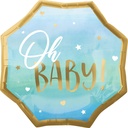 P32 Blue Baby Boy Supershape Foil Balloon